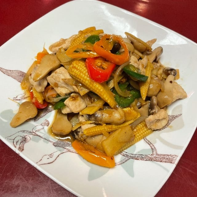 Baby Corn Stir-Fry.