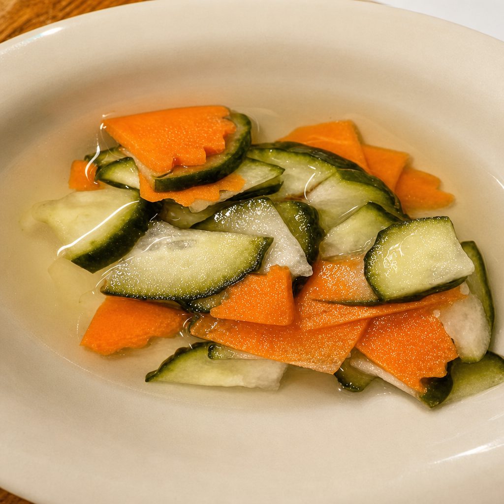2 oz. cucumber salad.