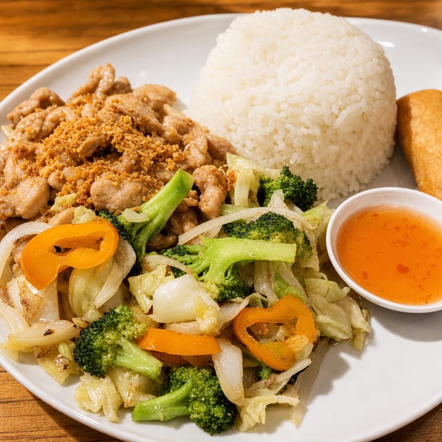 Lunch D - Garlic Stir-Fry.
